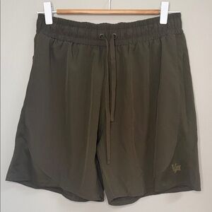 YoungLA Large Men's‎ Olive Green Athletic Running/Gym/Training Shorts